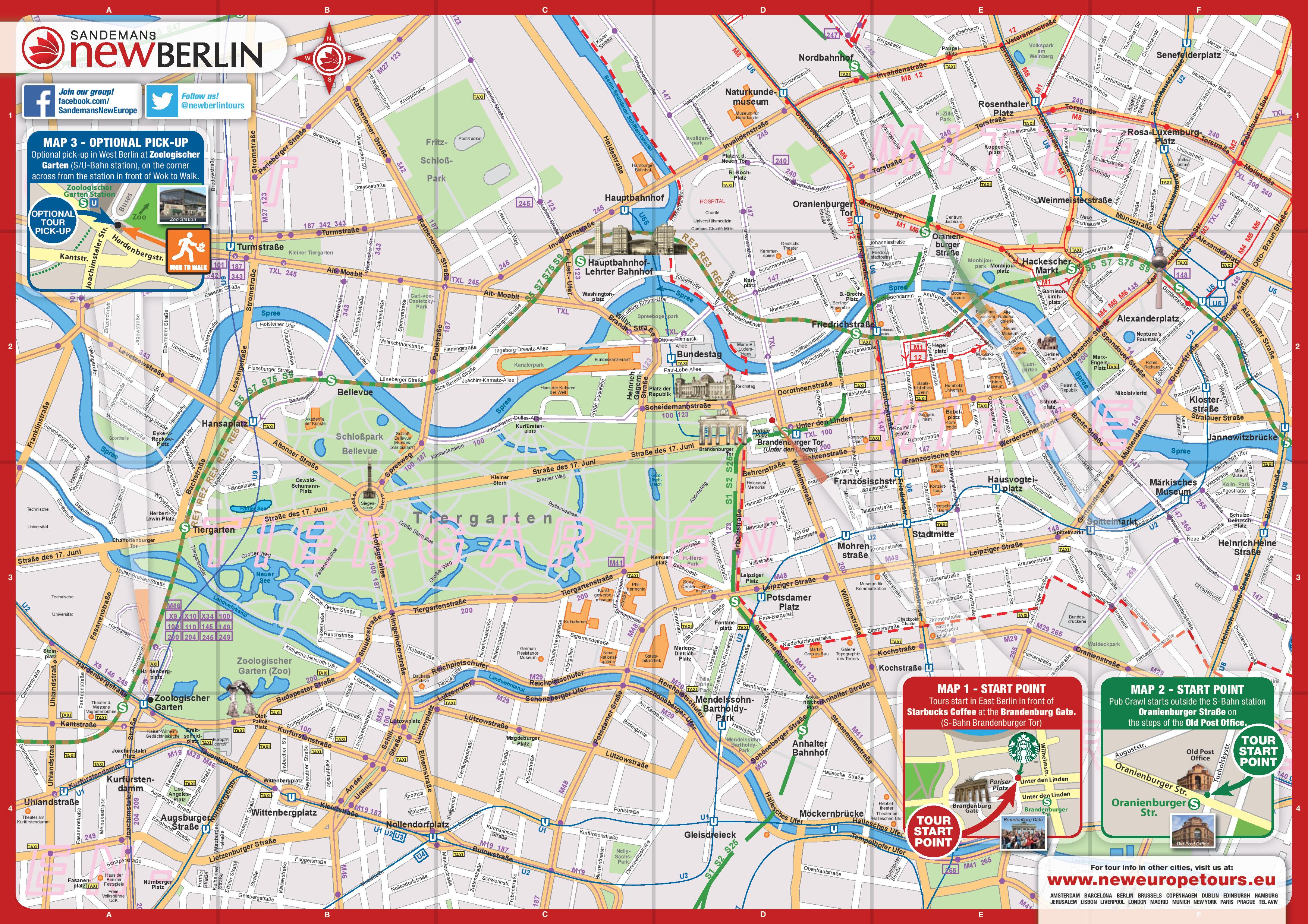 Mapa gratuito de Berlín, descargar en PDF