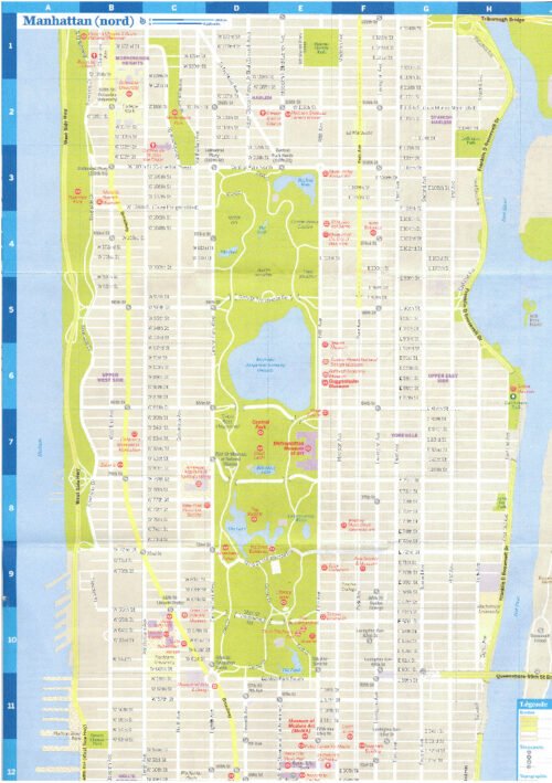 Manhattan North free city map