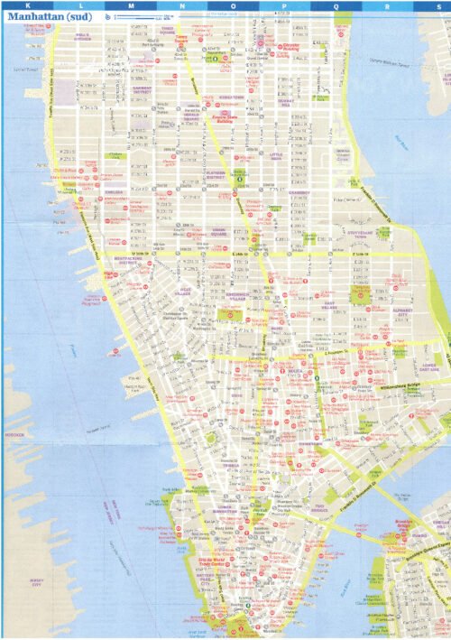 Manhattan South free city map