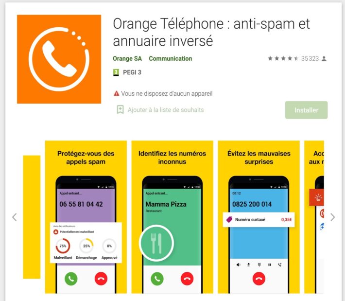 Orange phone app