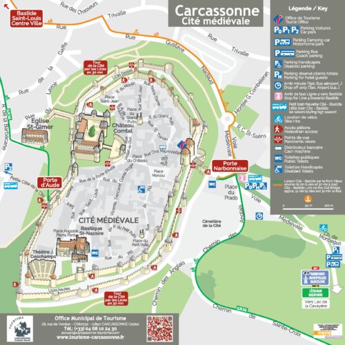 Plan gratuit Carcassonne cite medievale