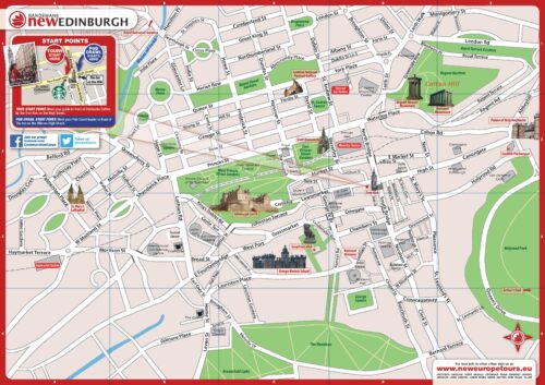 Edimbourg city map