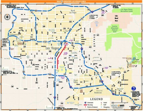 Free Las Vegas Map PDF Download