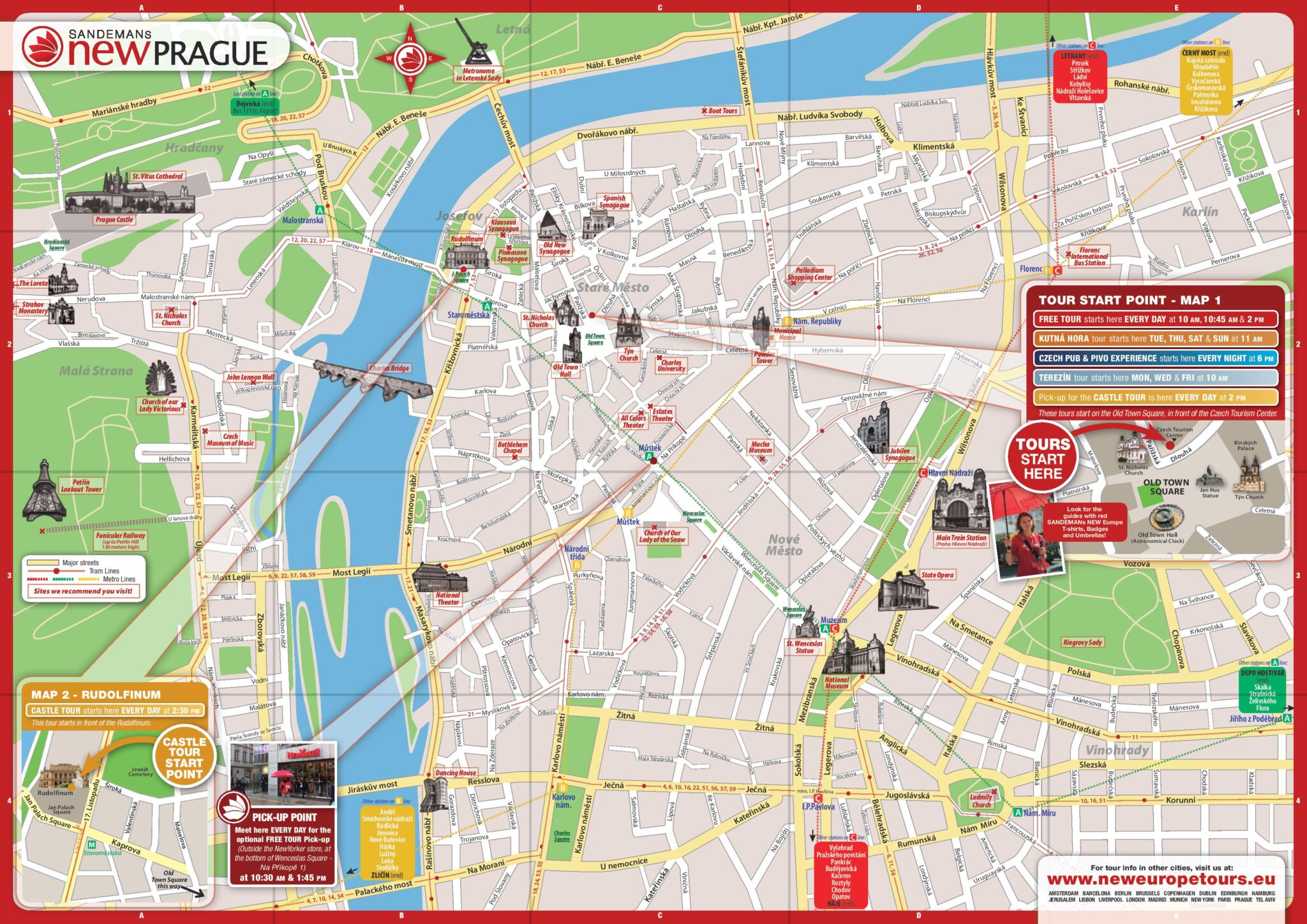 Free map of Prague PDF download