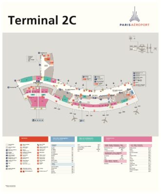 Roissy Charles de Gaulle CDG Terminal Map 2C