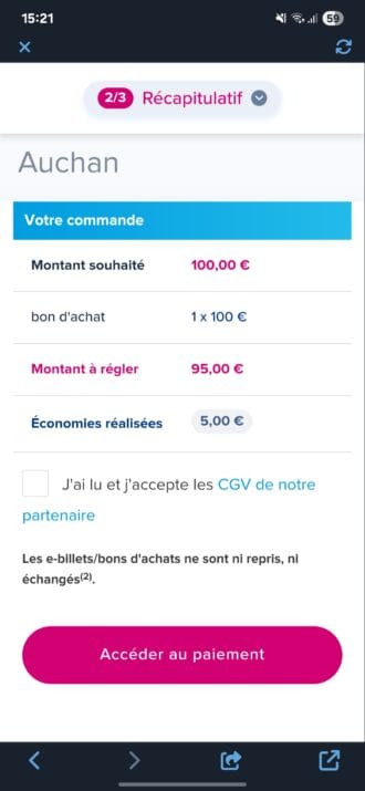 Etape 2: Confirmer
