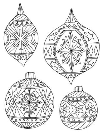 Christmas Bauble Coloring
