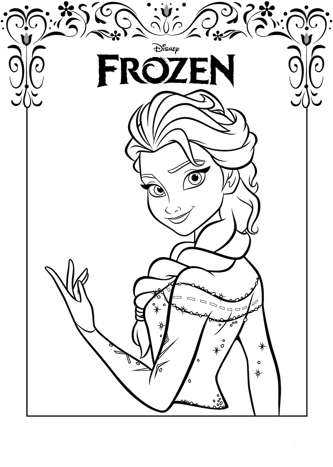 Snow Queen Free coloring pages