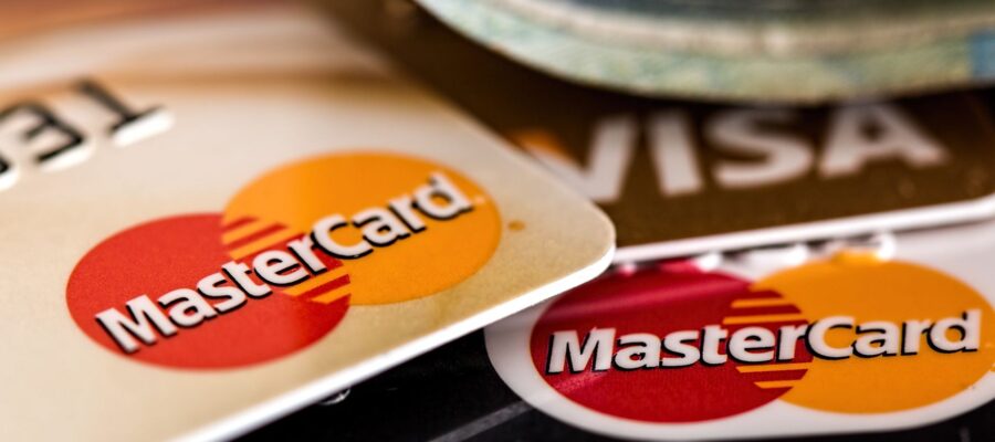 Credit card Mastercard and VISA